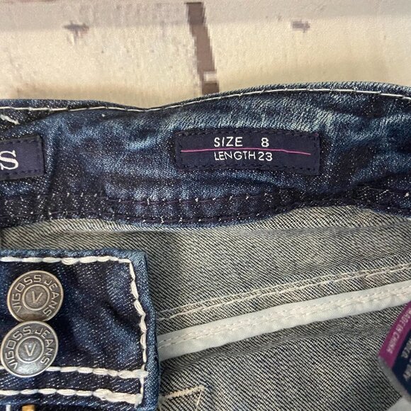 Vigoss Capri Jeans Women's Size 8 (30 x 25) The Dublin High Rise Dark Wash - Picture 11 of 13